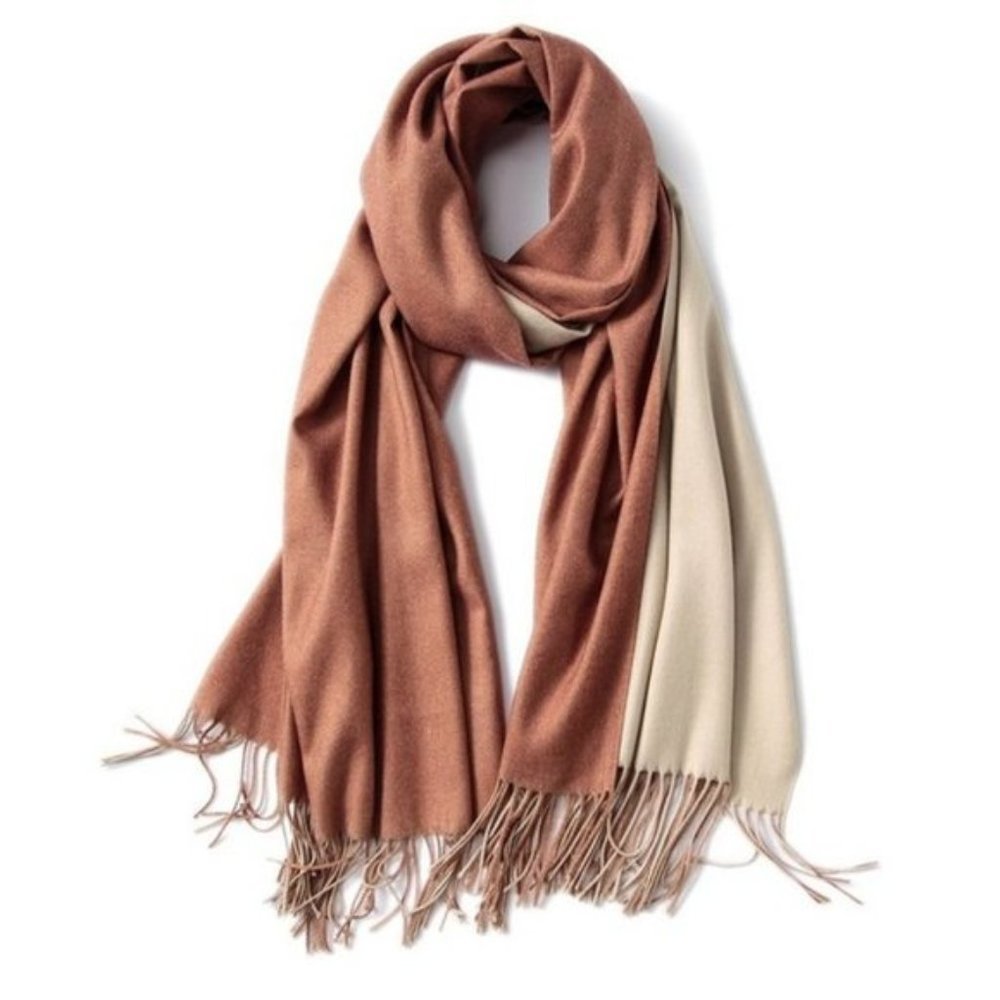 Shawls Wraps Warm Winter Reversible Brown